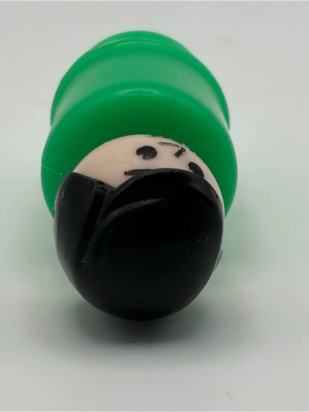 Vintage Fisher Price Little People Green Man / Dad with Black Hair Classic Toy